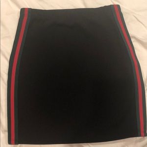 Girls skirt with side stripes